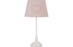 Collection Colette Heart Table Lamp - Antique White